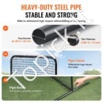 L formos apsauginis tinklas beisbolui ir softbolui – 213 × 96 × 213 cm - Image 3