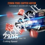 Komercinė kaulų/mėsos pjovimo mašina – 2200 W, iki 1000 kg/val - Image 2