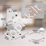 Komercinė kaulų/mėsos pjovimo mašina – 2200 W, iki 1000 kg/val - Image 6