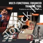 4 dalių plyometrinė šuolių dėžė – 76 cm / 61 cm / 46 cm / 30 cm - Image 5