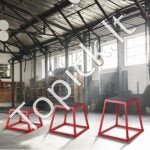 3 dalių raudonų plyometrinių šuolių dėžių rinkinys – 30,5 / 45,8 / 60,9 cm | Stabilios, neslystančios, treniruotėms namuose - Image 2