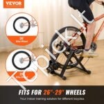 Magnetinis dviračių treniruoklis su 8 pasipriešinimo lygiais | Stacionarus treniruoklis 66–74 cm ratams, tylus, sulankstomas, namų sportui - Image 7