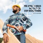 Didelis medinis vaikiškas žaidimų namelis – sodo namelis vaikams 232 x 310 x 269 cm - Image 5