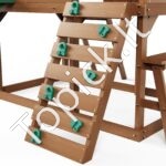 Didelis medinis vaikiškas žaidimų namelis – sodo namelis vaikams 232 x 310 x 269 cm - Image 9