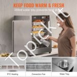 Maisto šildymo spinta su 5 lentynomis ir vandens vonele - Image 2