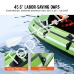 Pripučiamas 5 asmenų žvejybos laivas su aliuminio irklais, pompa ir meškerės laikikliu – 499 kg apkrova - Image 5