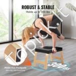 Sulankstomas joga stalas – raudonas, 136 kg talpa, su saugos diržais ir reguliuojamu aukščiu - Image 7