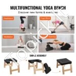 Sulankstomas joga stalas – raudonas, 136 kg talpa, su saugos diržais ir reguliuojamu aukščiu - Image 5