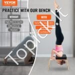 Sulankstomas joga stalas – raudonas, 136 kg talpa, su saugos diržais ir reguliuojamu aukščiu - Image 3