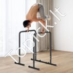 Reguliuojamas „Dip“ stovas | Stabilios lygiagretės jėgos treniruotėms namuose | Maks. apkrova 200 kg - Image 2