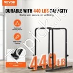 Reguliuojamas „Dip“ stovas – Paraletės jėgos treniruoklis 200 kg | Lygiagrečių stovas, atsispaudimų atramos namų sportui ir sporto salei - Image 8