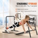 Reguliuojamas „Dip“ stovas – Paraletės jėgos treniruoklis 200 kg | Lygiagrečių stovas, atsispaudimų atramos namų sportui ir sporto salei - Image 6