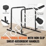 Reguliuojamas „Dip“ stovas – Paraletės jėgos treniruoklis 200 kg | Lygiagrečių stovas, atsispaudimų atramos namų sportui ir sporto salei - Image 5