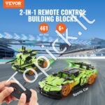 2-in-1 STEM konstruktorius vaikams – RC sportinis automobilis ir kovos robotas su 461 dalimi - Image 8