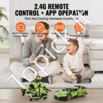 2-in-1 STEM konstruktorius vaikams – RC sportinis automobilis ir kovos robotas su 461 dalimi - Image 5