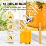 Stiklinis Gėrimų Dozatorius 5,5 L su Stovu 2 vnt - Image 2