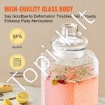 Stiklinis Gėrimų Dozatorius su Stovu – 10 L Talpa - Image 3