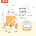 Stiklinis Gėrimų Dozatorius su Stovu – 10 L Talpa - Image 6