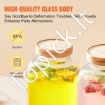 Stiklinis Gėrimų Dozatorius su Stovu (~3,8 L) 2 vnt - Image 3