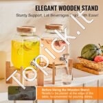 Stiklinis Gėrimų Dozatorius su Stovu (~3,8 L) 2 vnt - Image 5