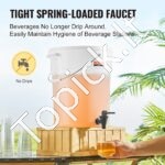 2 x 19 L Gėrimų Dozatoriai su Dangčiais ir Čiaupais - Image 2