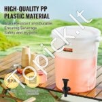 2 x 19 L Gėrimų Dozatoriai su Dangčiais ir Čiaupais - Image 3