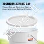 2 x 19 L Gėrimų Dozatoriai su Dangčiais ir Čiaupais - Image 4