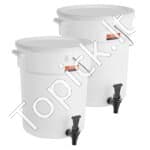 2 x 19 L Gėrimų Dozatoriai su Dangčiais ir Čiaupais - Image 8