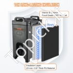 Izoliuotas 18,9 l gėrimų termosas – karštiems ir šaltiems gėrimams - Image 2