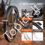 Sulankstomas žvėrių transportavimo vežimėlis su 2 ratais – 227 kg - Image 2