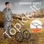 Sulankstomas žvėrių transportavimo vežimėlis su 2 ratais – 227 kg - Image 4