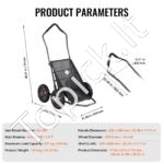 Sulankstomas žvėrių transportavimo vežimėlis – 227 kg - Image 6