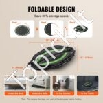 Mini fitneso trampolinas su rankena – 1027 mm, 150 kg talpa, sulankstomas dizainas - Image 6