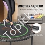 Mini fitneso trampolinas su rankena – 1027 mm, 150 kg talpa, sulankstomas dizainas - Image 5