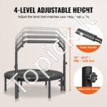 Mini fitneso trampolinas su rankena – 1027 mm, 150 kg talpa, sulankstomas dizainas - Image 5