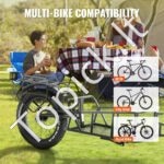 Lengvas dviračio vežimėlis su 32 kg talpa – kompaktiška priekaba su 50 cm ratais ir universalia jungtimi - Image 5