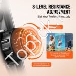 Kompaktiškas sulankstomas stacionarus dviratis su LCD ekranu – reguliuojamas magnetinis pasipriešinimas, įvairios treniruočių pozicijos, patogus naudojimas namuose - Image 7