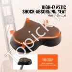 Kompaktiškas sulankstomas stacionarus dviratis su LCD ekranu – reguliuojamas magnetinis pasipriešinimas, įvairios treniruočių pozicijos, patogus naudojimas namuose - Image 5