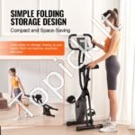 Kompaktiškas ir sulankstomas stacionarus dviratis su LCD ekranu – reguliuojamas pasipriešinimas, įvairios treniruočių pozicijos, patogus naudojimas namuose - Image 4