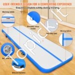 Pripučiamas gimnastikos kilimėlis su elektrine pompa – 300 x 101 x 10 cm (mėlynas) - Image 5