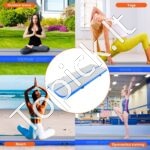 Pripučiamas gimnastikos kilimėlis su elektrine pompa – 300 x 101 x 10 cm (mėlynas) - Image 4