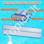 Pripučiamas gimnastikos kilimėlis su elektrine pompa – 398 x 101 x 10 cm (mėlynas) - Image 7