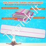 Pripučiamas gimnastikos kilimėlis su elektrine pompa – 498 x 101 x 10 cm (rožinis) - Image 7