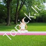 Pripučiamas gimnastikos kilimėlis su elektrine pompa – 498 x 101 x 10 cm (rožinis) - Image 2