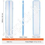Pripučiamas gimnastikos kilimėlis su elektrine pompa – 498 x 101 x 10 cm (mėlynas) - Image 3