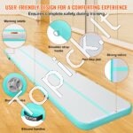 Pripučiamas gimnastikos kilimėlis – 498 x 101 x 10 cm | Su elektrine pompa, universalus, namams ir sporto studijoms - Image 5