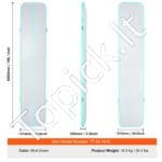 Pripučiamas gimnastikos kilimėlis – 498 x 101 x 10 cm | Su elektrine pompa, universalus, namams ir sporto studijoms - Image 3