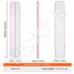 Pripučiamas gimnastikos kilimėlis su elektrine pompa – 598 x 101 x 10 cm (rožinis) - Image 3