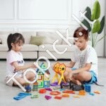 Magnetinių konstruktorių rinkinys vaikams – 123 dalių - Image 7