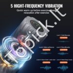 Vibracinis Fitneso Masažinis Rutulys – 5 Intensyvumo Lygiai, 3 Režimai, EPP Medžiaga - Image 6